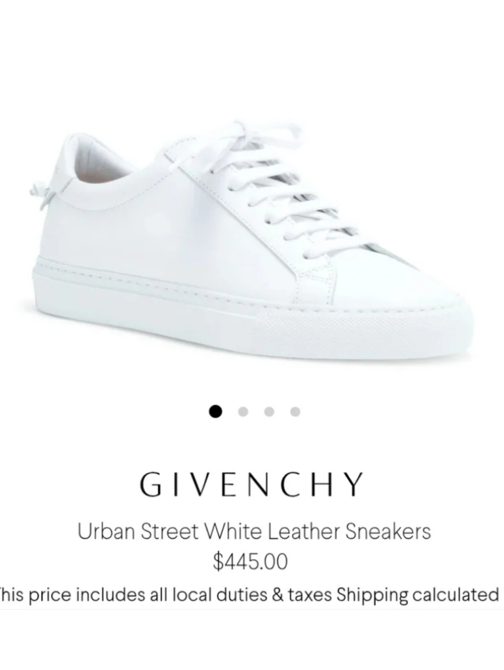 《 Givenchy 》 White Urban Knots Sneakers
